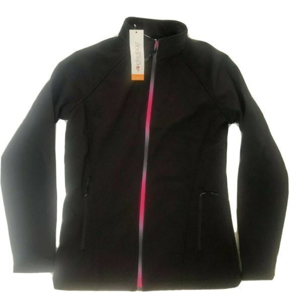 Ideology Womens Jacket Black Full Zip Soft Shell